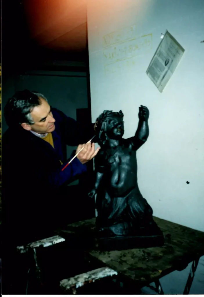 Restauración de esculturas de fundición