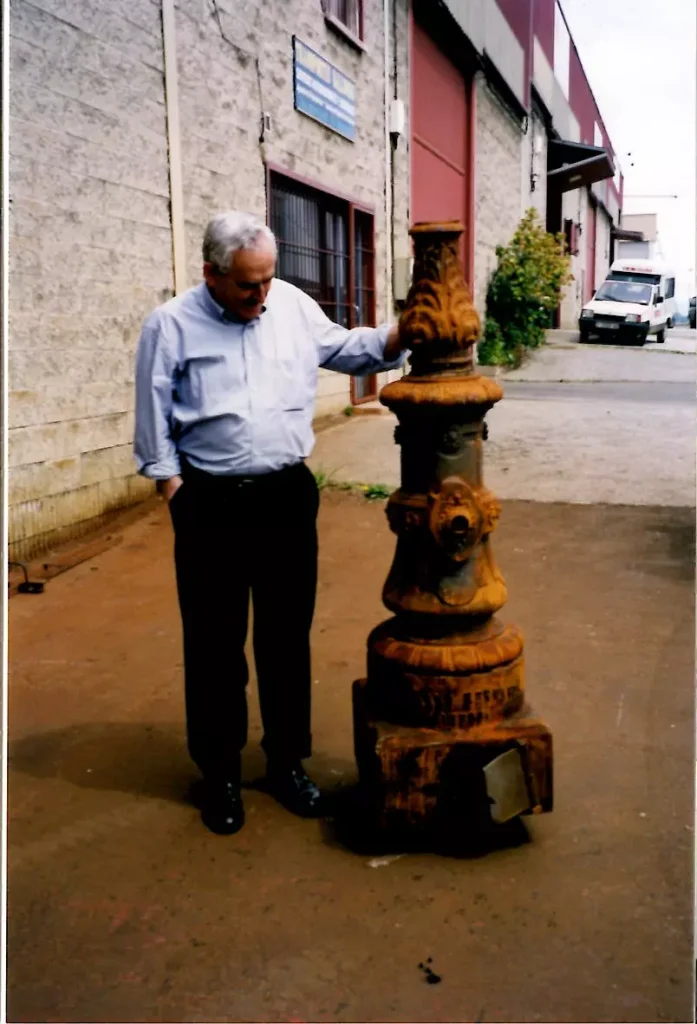 Fabricación de farolas de fundición
